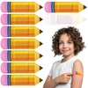 Geiserailie 120 Pcs Kids Crayon Bandages Classroom Pencil Shaped Bandages
