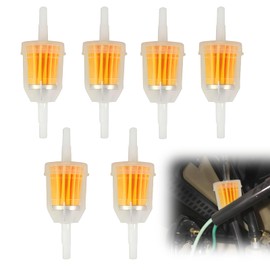 6 Stück Kraftstofffilter Benzin Universal,Benzinfilter Moped,Benzinfilter 6mm,Transparenter Bauweise Verschmutzungsgrad leicht zu erkennen,für Rasenmäher,Autos,Motorräder,Roller,Mopeds