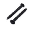 Merriway BH03813 (10 Pcs) Black Japanned Roundhead Screws, 10 x