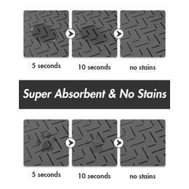 MontVoo-Absorbent Pet Feeding Mat-No Stains Quick Dry Dog Mat for Food and Water Bowl-Rubber Backing Dog Food Mat Dog Water Dispenser Mat-Dog Accessories Pet Supplies-Dog Water Bowl for Messy Drinkers