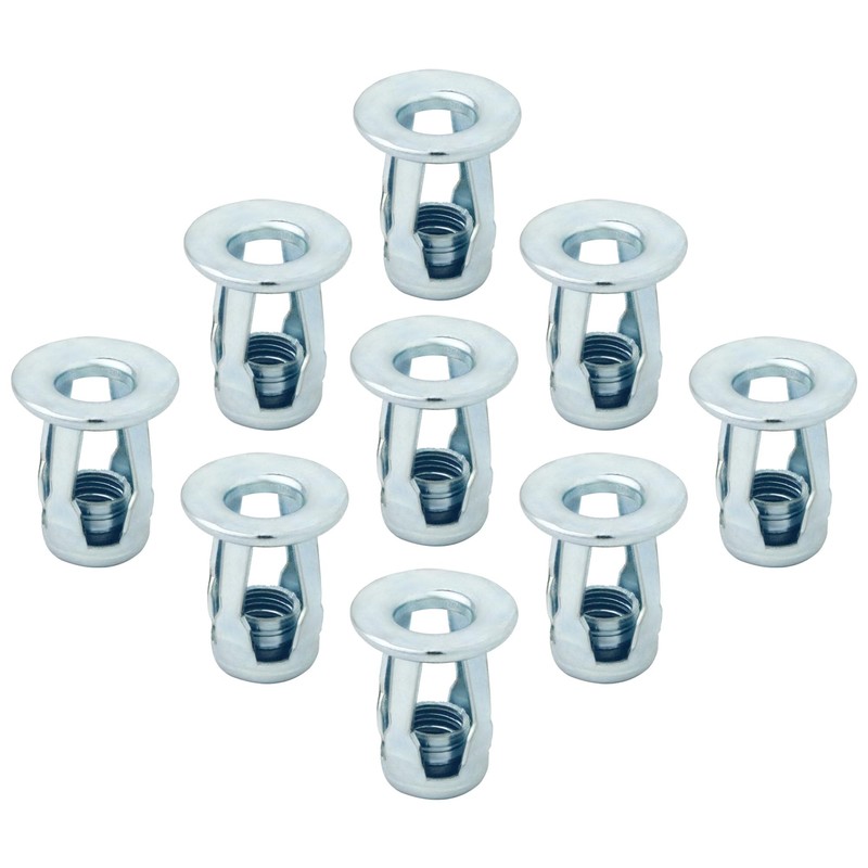SBRRAIL 1/4-20 Inch Jack Nut Hollow Door Anchors Threaded Insert