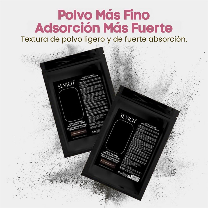 Repuesto para Frasco Sevich Fibras Capilares Naturales Adherentes Disimula Calvicie