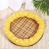 Round Pet Cooling Bed Cartoon Printing Pet Sleeping Bed Summer