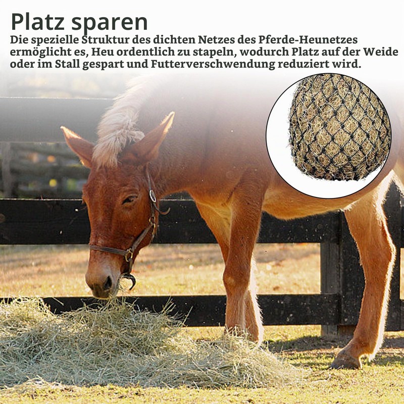 HERKINDNESS Hay Net for Horses, Hay Net, Tight Mesh, Hay