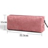 SHUANGBAODALAO Pencil Case Corduroy Fabric School Pencil Case Adult School