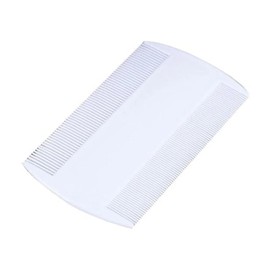 White Head Hair Comb, Double Sided Fine Tooth Comb, Flea Lice Comb Pet dog Flea Plastic Hair Remove Lice Brush Combs for Dandruff Removal, for Adults and Children