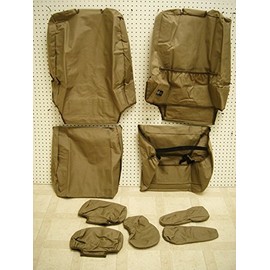 Durafit Seat Covers T785-Tan Twill 2000-2004 Tundra Access or Double Cab Front Bucket Seats with Manual Controls, Tan Automotive Twill.