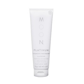 MOON- “Platinum Advanced Blanqueamiento Dentífrico Eliminación de Manchas, Fluoruro, Protección de Cavidades, Flav de Menta Fresca
