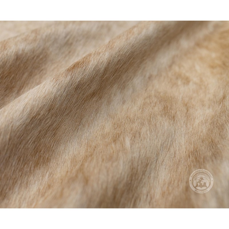 Sunshine Cowhides 100% Genuine Exotic Beige Cowhide Rug - Modern
