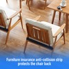 20PCS Cabinet Door Bumpers, Clear Rubber Bumpers Stripes Chair Wall