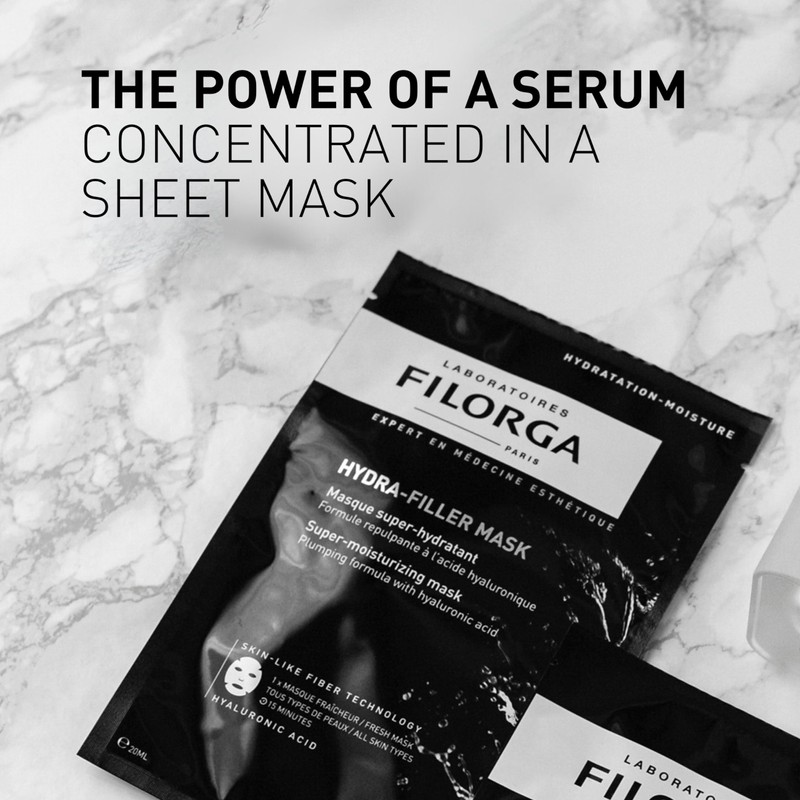 Filorga Hydra-Filler Super Moisturizing Personal Skincare Face Mask, Sheet Mask