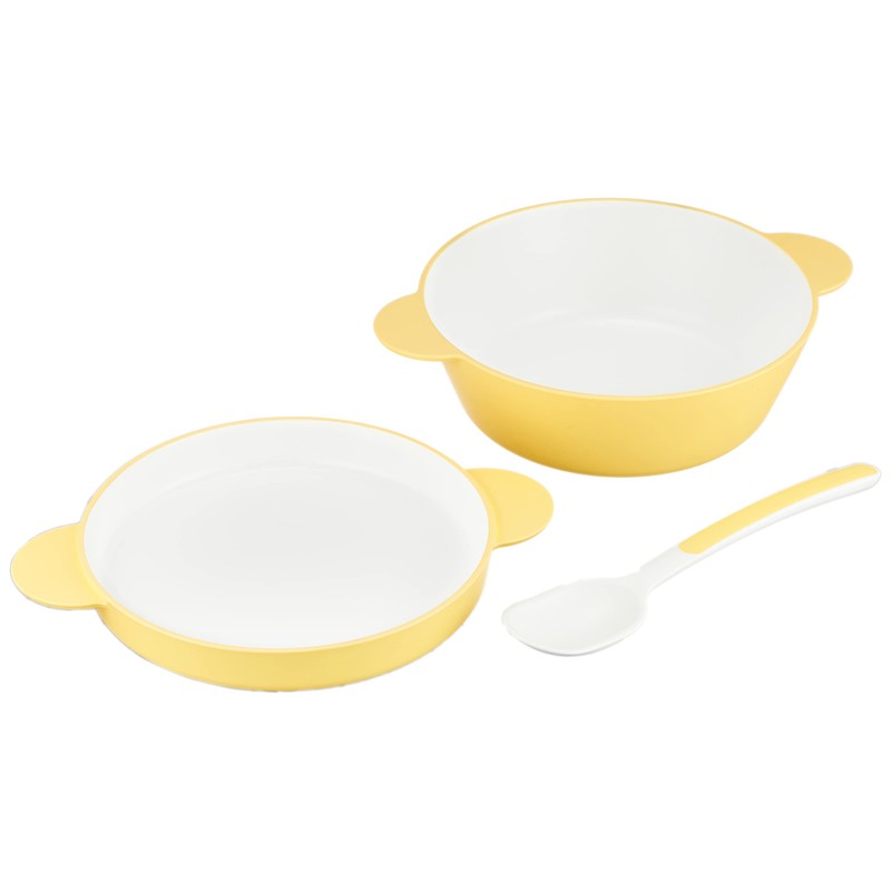 tak JTN-0190-YL Kids Dish Soup Bowl Set, Small, Yellow