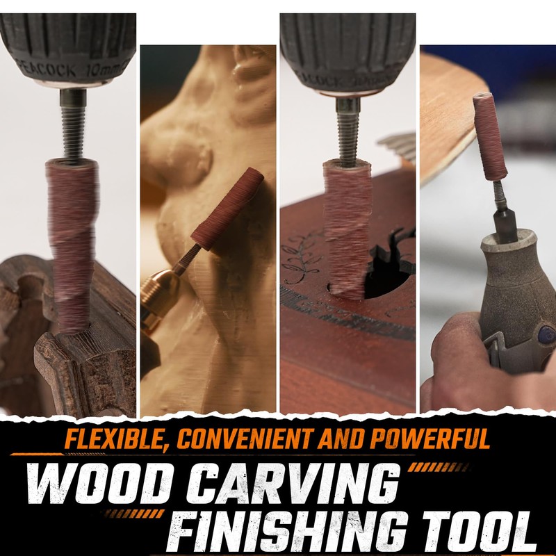 62Pcs Mini Sanding Cone Engine Porting Assortment Kit Cone Cylinder