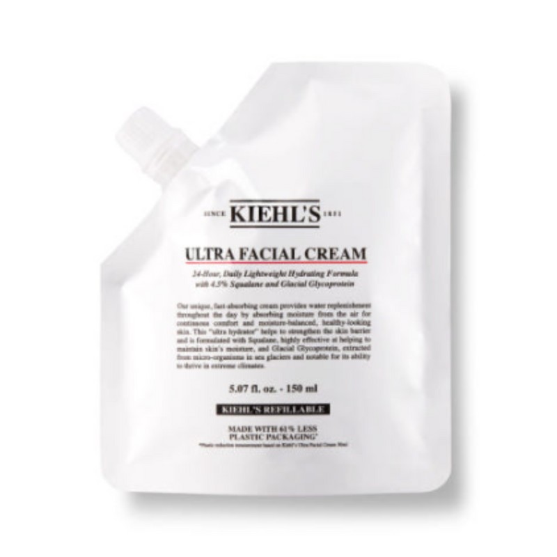 kiel Kiehl's NEW Ultra Facial Cream Refill Pouch Recommended 150ml