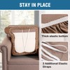 H.VERSAILTEX Stretch Velvet 2 Piece T Cushion Sofa Slipcovers -