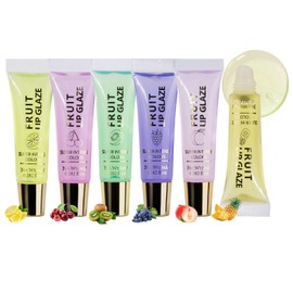 Fruit Glaze Lip Oil, 6X Lip Plumper Oil With Fruit Scent, Non-Sticky Revitalizing Skin Care Supplies For Traveling Business Trip Outdoor School