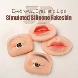 Dragonhawk Beginner Eye Tattoo Practice Fake Skin - Ideal for Artists and Apprentices