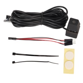 PC Power Switch Blue Switch Mechanical Key Backlit Plug and Play PC Power Button for Desktop Computer Office Gaming Colorful Light 13.1ft Cable