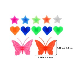 Toyvian Bicycle Beads - 252 Colourful Clip Beads Made of Plastic Bicycle Accessories Wheel Decorations for Children Girls and Boys - Various Shapes