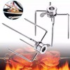 CPROSP 4 Meat Needles Stainless Steel BBQ Meat Clamp with
