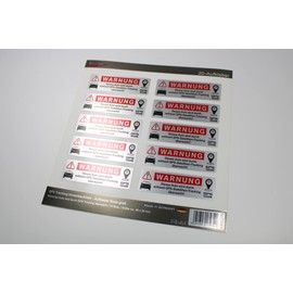 BIKE-label GPS Anti-Theft Elegant Sticker Pack of 10 Alarm for Car Vehicle X900279VA