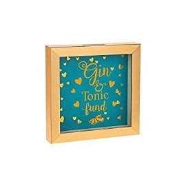 Shudehill Wooden Novelty Fun Money Box Saving Pot Gift, Gin
