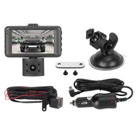 3 Channel Dash Cam 3 Lens Front Inside Rear 1080P 480P 480P Infrared Night Vision Motion Detection for Car DC12 to 24V