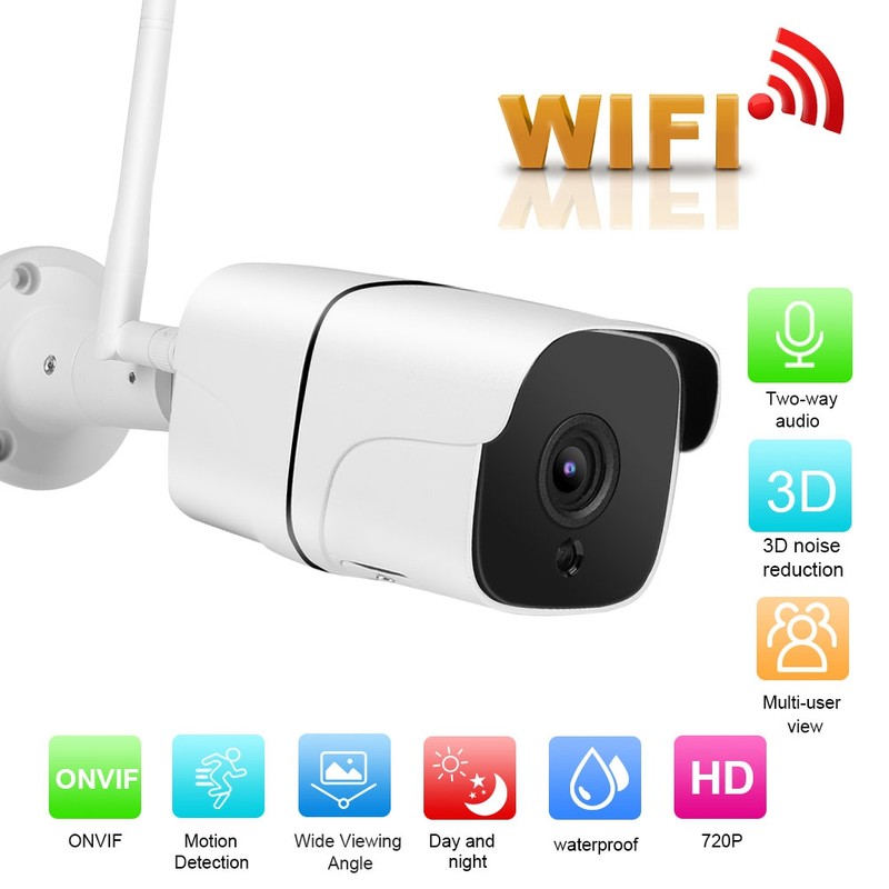 720P Outdoor Waterproof Wireless WiFi Camera Motion Detection Security Cam