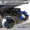 AUTMATCH Shackle Hitch Receiver 2" with 3/4" Mega D Ring