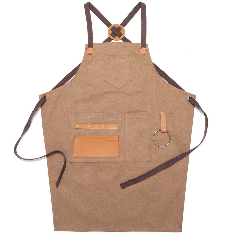 NEOVIVA Heavy Duty Work Apron for Kid Boys with Pockets