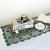 kilofly Handmade Crochet Lace Rectangular Table Runner 15 x 36
