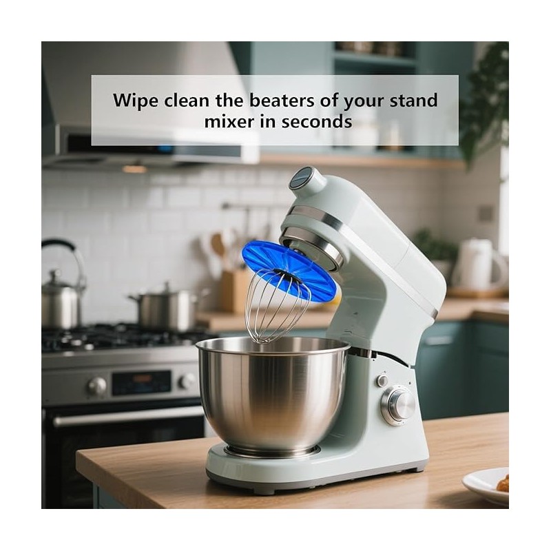 Crovakeu 1pcs-Blue Round Stand Mixer Wiper - Practical Cleaning Tool