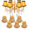 Hedume 6 Pack European Lamp Shade, Modern Clip On Droplight