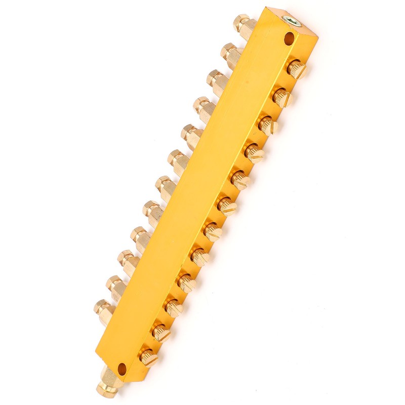 Oil Distributor Adjustable Brass Lube Piston Separator Divider Valve Lubrication