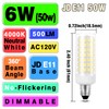 E11 Led Bulbs Dimmable,JDE11 120V 50 watt Halogen Candelabra Bulbs