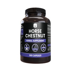 PURE ORIGINAL INGREDIENTS Horse Chestnut (365 Capsule), No Magnesium Or Rice Fillers, Always Pure, Lab Verified