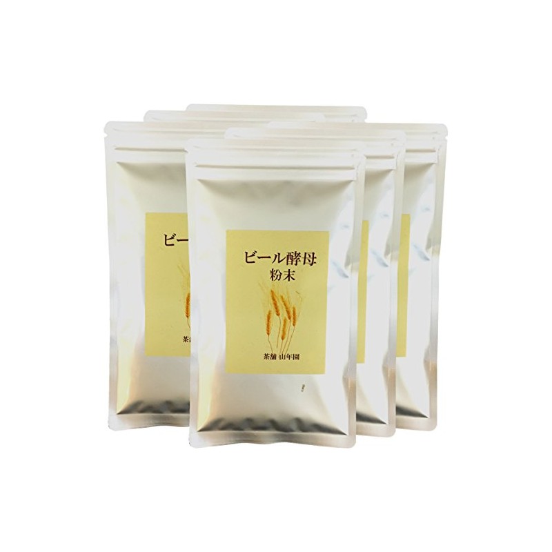 【国産100%】ビール酵母 粉末 無添加 120g×6袋セット 巣鴨のお茶屋さん 山年園
