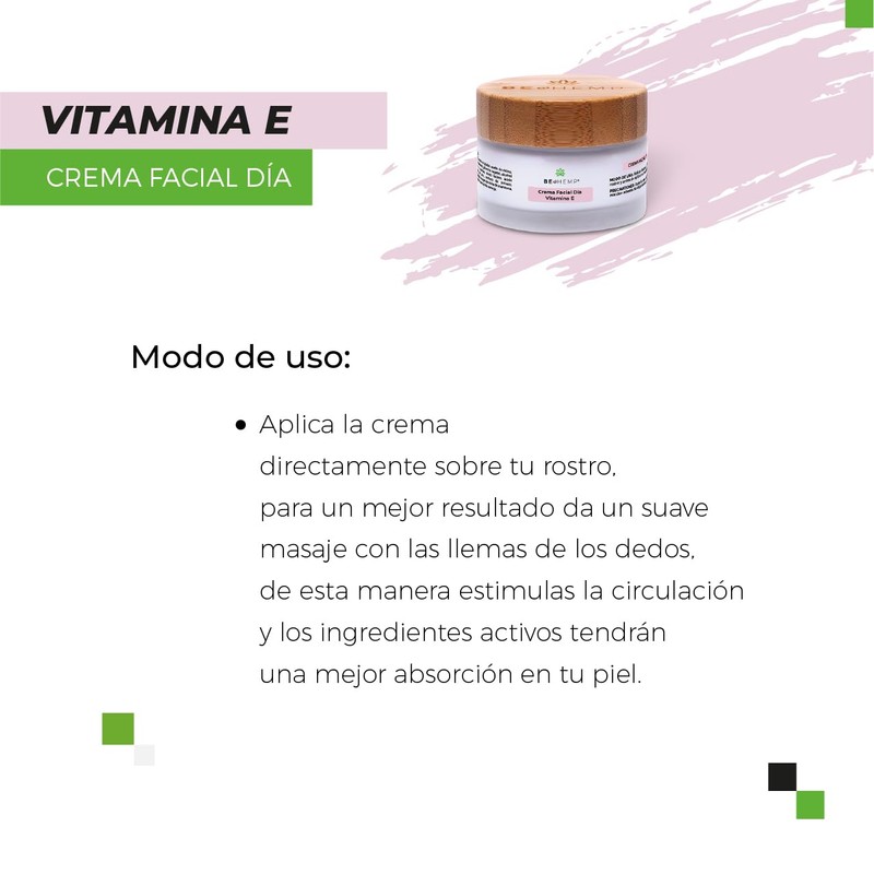 Beohemp Crema Facial de Día con Vitamina E, SPF15, 50