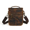 Handadsume Canvas + Genuine Leather Travel A4 Tote Satchel Messenger