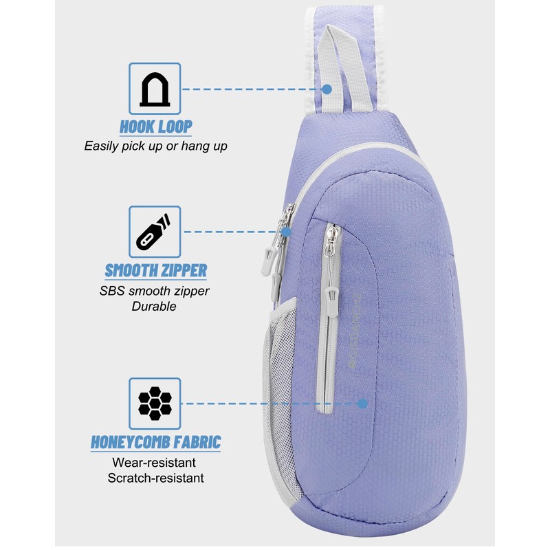 PivotWing Chest Bag Men Women Travel Shoulder Bag Sling Bag