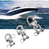 2Pcs Marine Swivel Snap Shackle， 316 Stainless Steel Quick Release