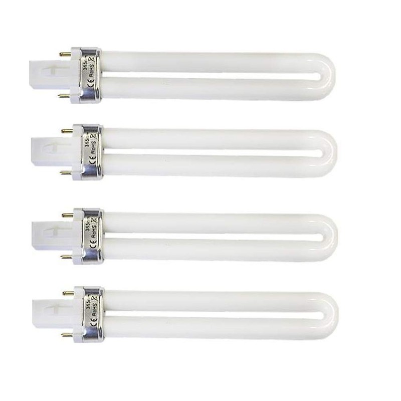 XICHEN 4 PCS/Set Light Bulbs Replacement 9W UV 365nm Lamp