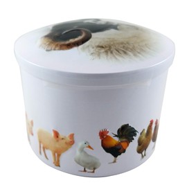 Gardiners Of Scotland Farm Animals Tin filled with Luxury Traditional Scottish Vanilla Fudge, 7 Ounce