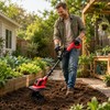 Cordless Electric Garden Tiller for Soil Cultivation – Anti-Tangle Blades