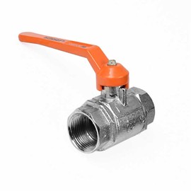 URREA 562.25 Válvula de Esfera Roscable 400 WOG 1 ”, Válvula de Bola con Palanca, Latón, Acabado Cromo