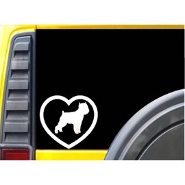 EZ-STIK Affenpinscher Heart K996 6" Vinyl Sticker Dog Decal