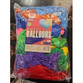 Prextex 600 Party Balloons, 12 Inch - 10 Balloons Assorted Colors B07KWGR7PP
