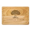 Couples Names Engraved Wooden Chopping Board Family Tree Cheese Board