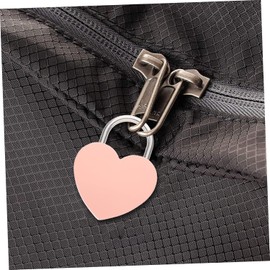 Pink Heart-Shaped Mini Padlock – Cute Metal Lock with Key for Diaries, Jewelry Boxes, Small Backpacks, Luggage, and Lockers, Compact Love Heart Design, Small Locks for Fashionable Storage Solutions
