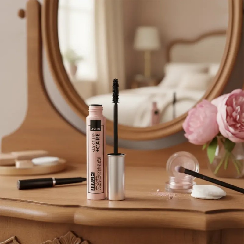 Mascara Sérum Make Up + Care Avon 10g Negro